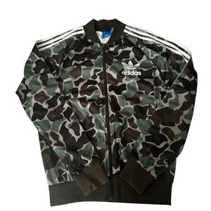 Adidas Camo Print Zip-Up Track Jacket